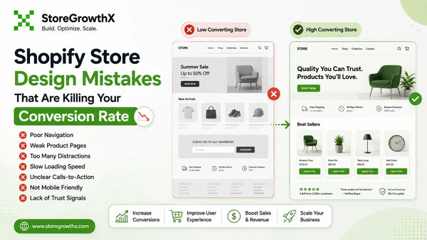 Shopify Store Design Mistakes That Are Killing Your Conversion Rate