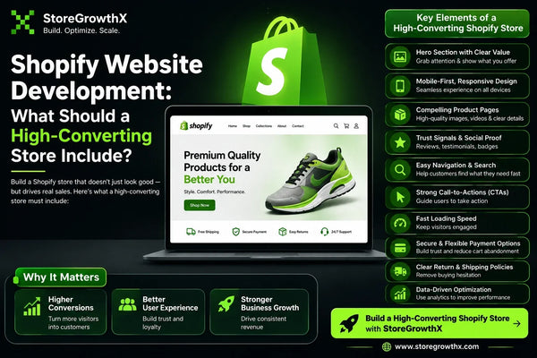 Shopify Website Development: High-Converting Store Essentials