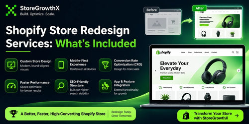 Shopify Store Redesign Services: What's Included
