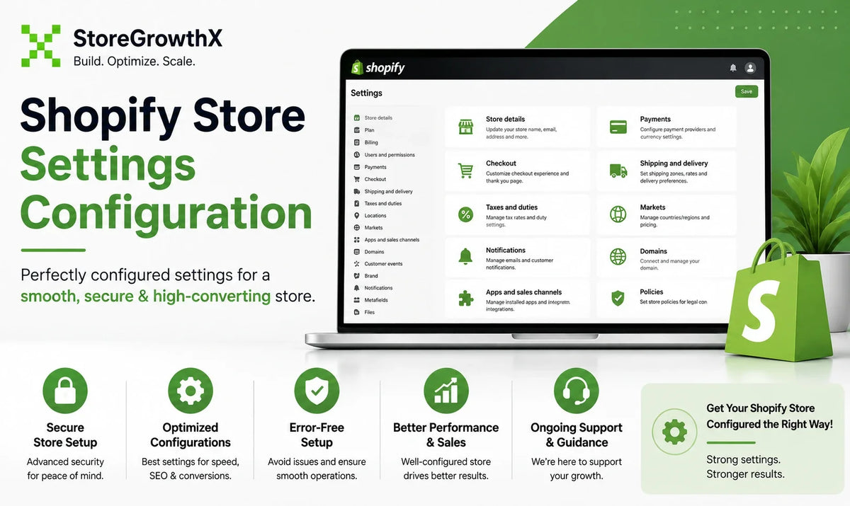 Shopify Store Settings Configuration: What Should Be Set Up?